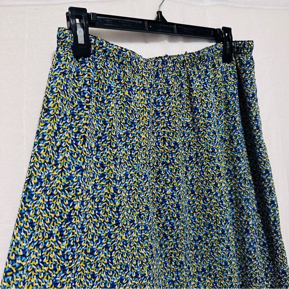Reversible Semi Sheer Floral Skirt | 90s Vintage Long Flowy Maxi Skirt - Picture 5 of 10